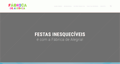 Desktop Screenshot of fabricadealegria.com